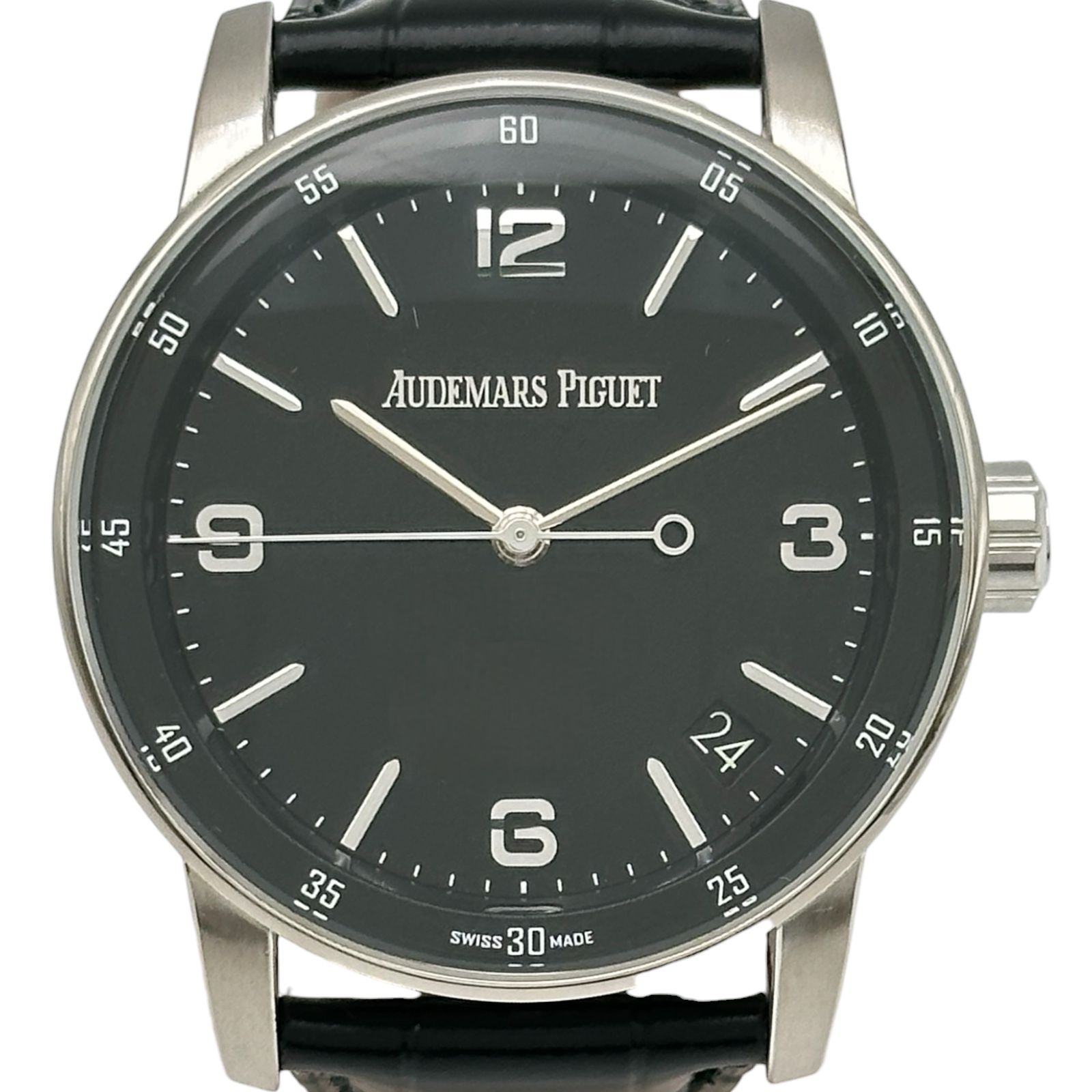 オーデマ・ピゲ AUDEMARS PIGUET CODE11.59 バイ オーデマピゲ オートマティック 15210BC.OO.A001CR.01 ブラック ホワイトゴールド 自動巻き メンズ 腕時計
