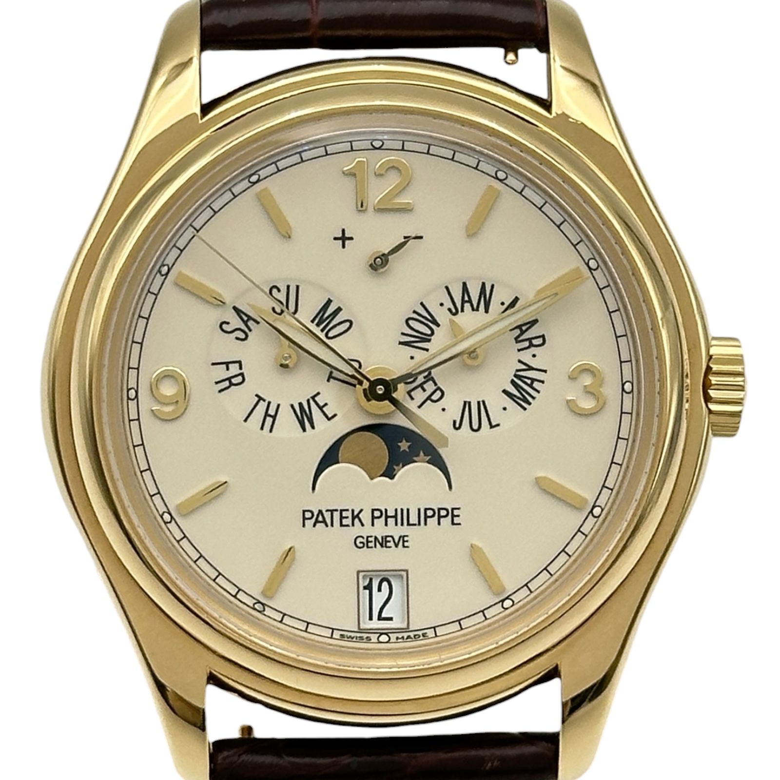 パテック・フィリップ PATEK PHILIPPE アニュアルカレンダー 5146J-001 ラック・クリーム ゴールド 自動巻き メンズ 腕時計