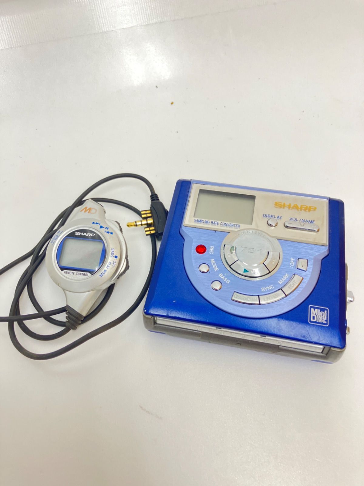 □ SHARP シャープ MD-MS721-A MDポータブルレコーダー - メルカリ