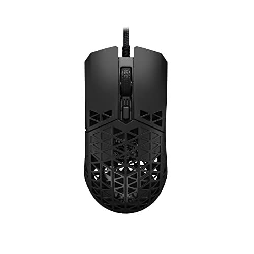 ASUS ゲーミングマウス TUF Gaming M4 Air 超軽量 47グラム 16,000dpi 6つのプログラム可能なボタン IPX6耐水性 抗菌 有線 国内正規品 blackma 6acd93fb