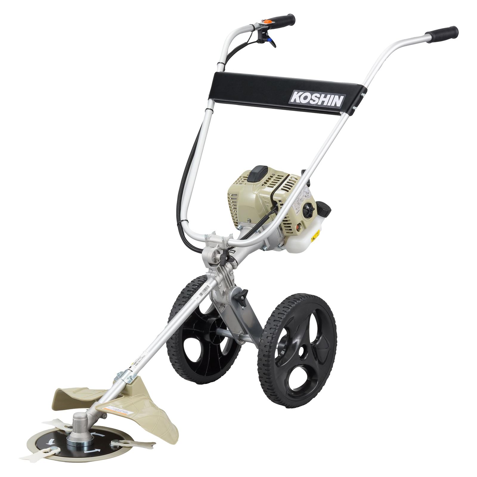 【新品】工進(KOSHIN) 手押し式 エンジン 草刈機 刈払機 EFR-26C 2サイクル 排気量 26cc 樹脂刃 ブレード キャリー 安全 折り畳み 収納 コンパクト d21470f5