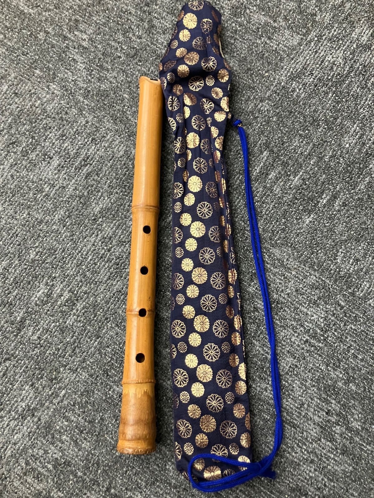 尺八 竹製 1尺6寸 約49cm 和楽器 袋付き 中古品 - メルカリ