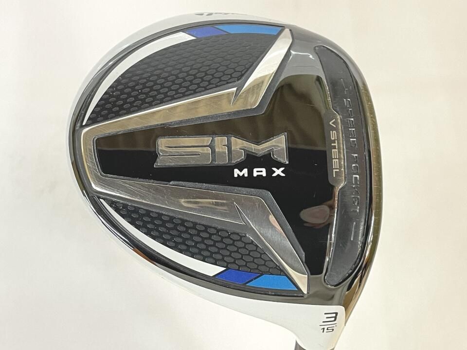 テーラーメイド　SIM MAX　15度　TENSEI BLUE TM50　Sフレックス　フェアウェイウッド　中古　ゴルフドゥ！岡山青江店【最短即日発送】