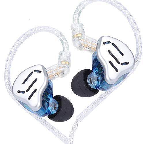 KZ ZAX (7BA+1DD) ハイブリッド型 HiFi イヤホン 10mm PEK ダイナミックドライバー バランスドアーマチュアドライバー 7基搭載 高純度銀メッキケーブル 金属フェイスプレート 樹脂筐体 3.5mm プラグ 0.75mm 2pin コネ 9,857円