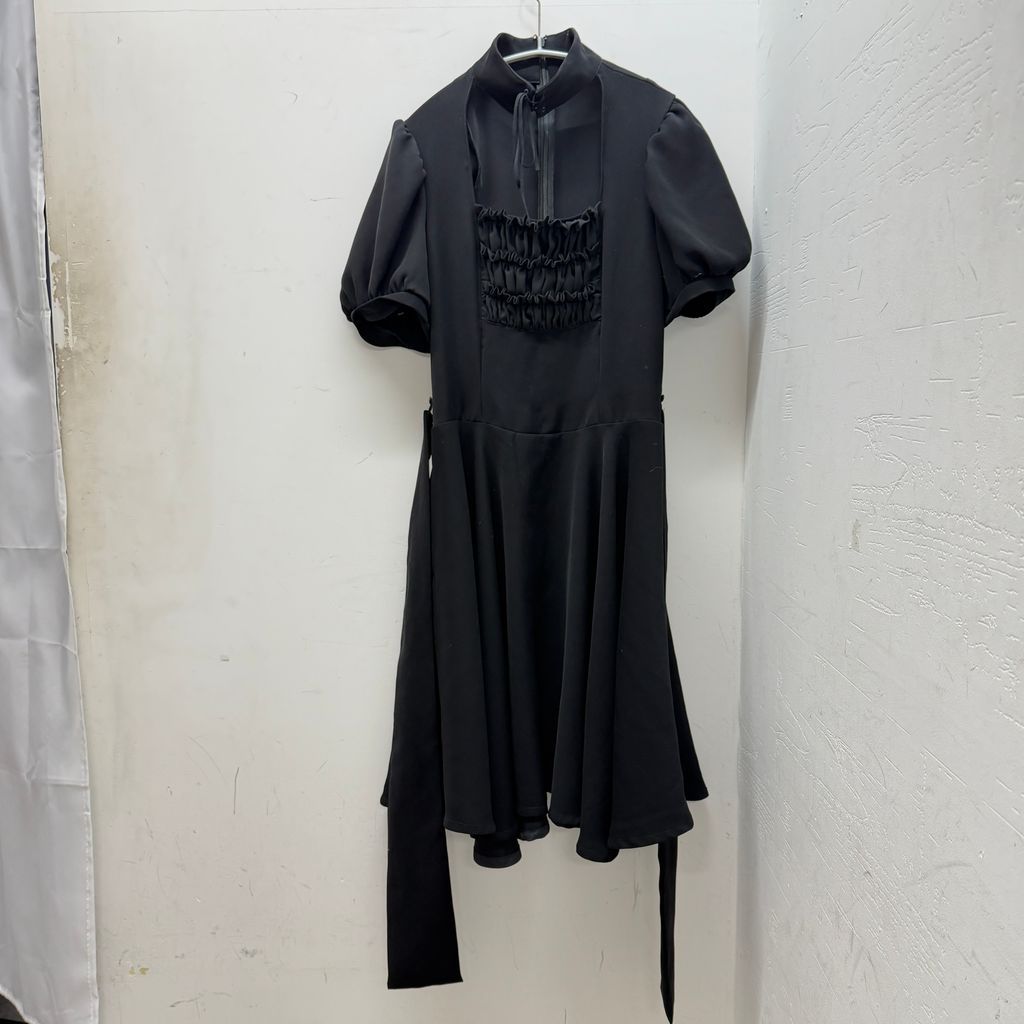 Na+H エヌエープラスエイチ hm Gips Flared Skirt Dress ドレス ブラック size:-【中目黒05】