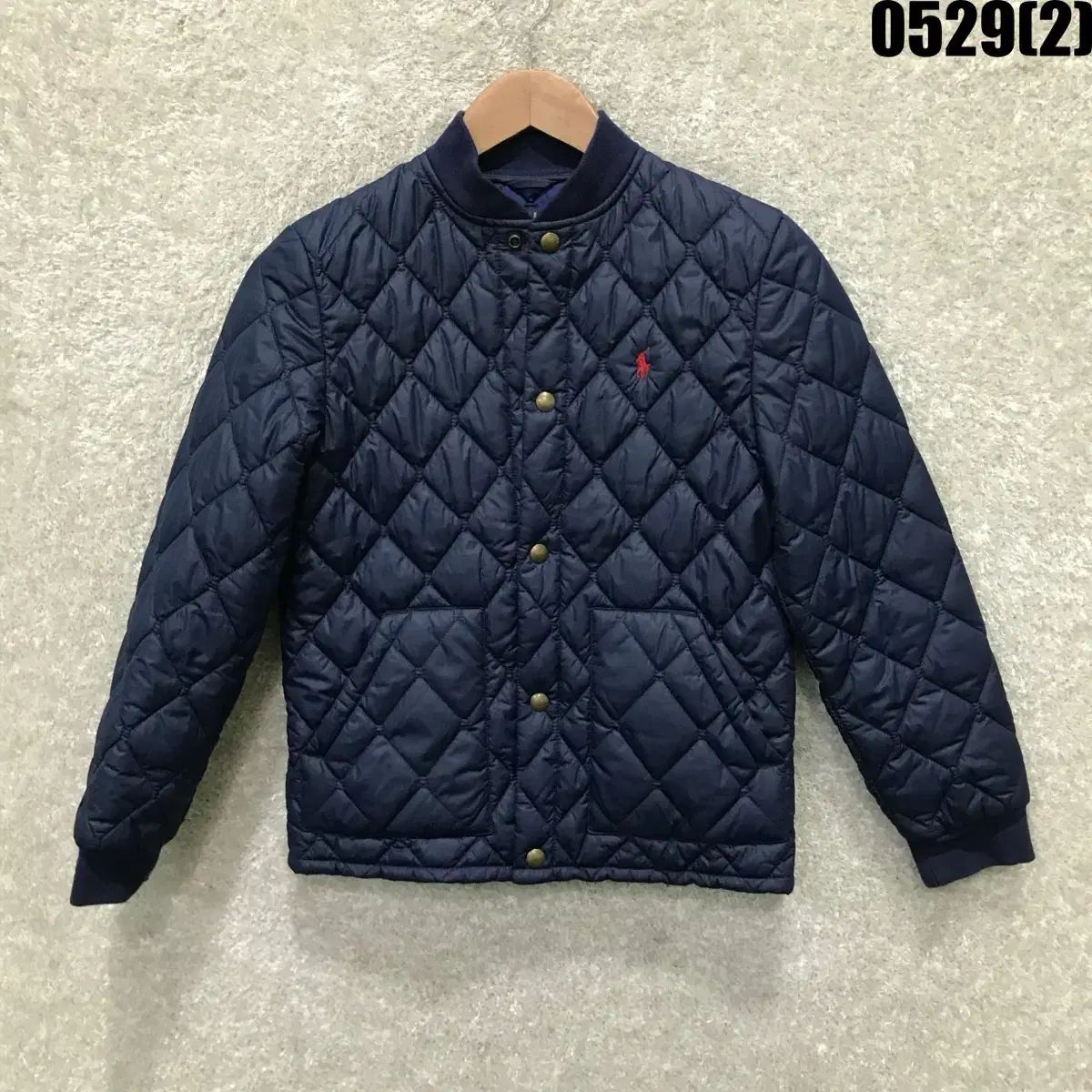 ポロラルフローレン キルティング ジャケット ネイビー 10-12歳-店舗 