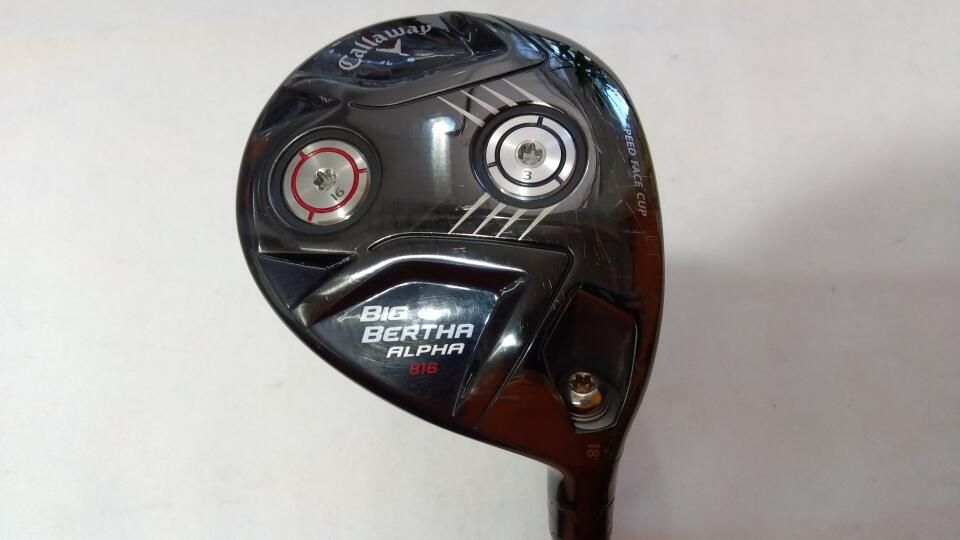 キャロウェイ　BIG BERTHA ALPHA 816　18度　Speeder 661EVOLTION 2　Sフレックス　フェアウェイウッド　中古　ゴルフドゥ！松前R56店【最短即日発送】