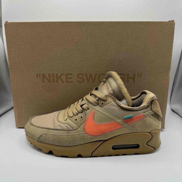 NIKE OFF-WHITE THE:10 AIR MAX 90 SIZE-24.5cm AA7293-200 ナイキ×オフホワイト ザテンエアマックス90 スニーカー 南堀江店