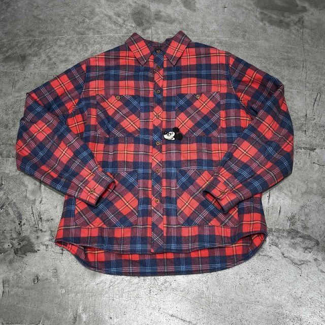GUCCI DISNEY CHECK L/S SHIRT SIZE-46 591242 ZADJX グッチ ディズニーコラボ チェックシャツ 心斎橋店