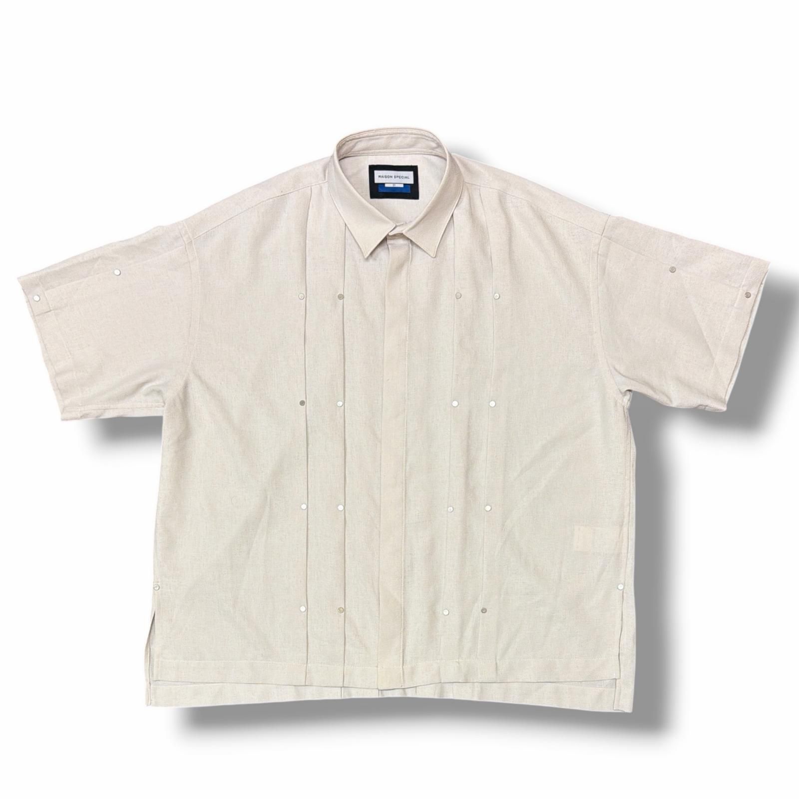 MAISON SPECIAL 25SS 限定生産 フローラルシャツ 02 MAISON SPECIAL 25SS タック半袖シャツ メゾンスペシャル 11251311502
