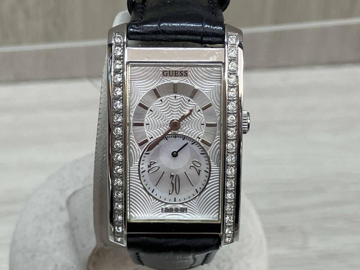 GUESS STEEL クォーツ ケースサイズ 2.2cm 革ベルト ベルト汚れあり