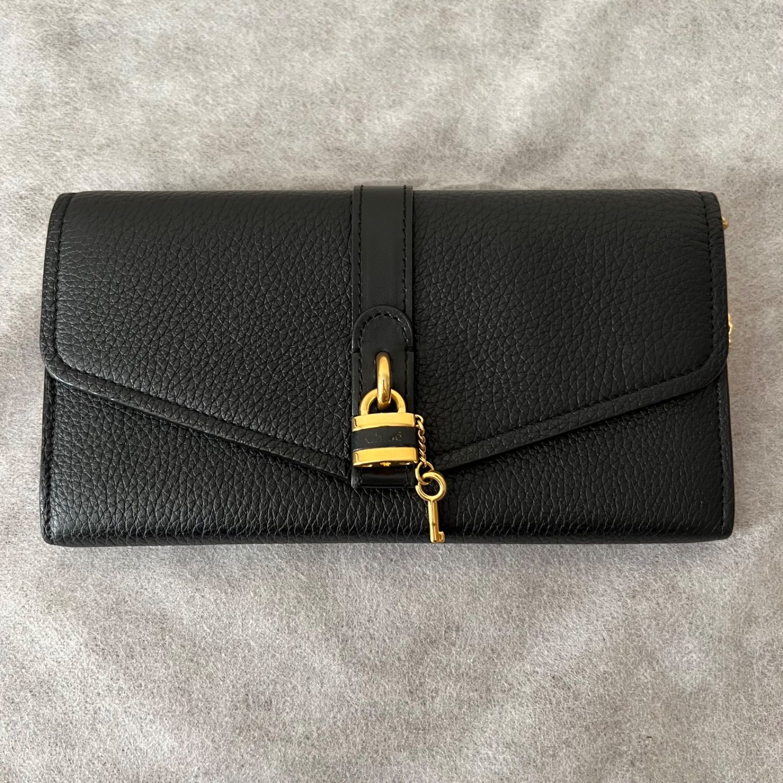 Chloe クロエ チェーンウォレット Aby アビー ショルダーバッグ 黒 