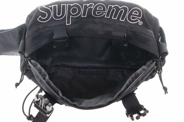 シュプリーム SUPREME 19AW BOX LOGO WAIST BAG BLACK ボックス ロゴ
