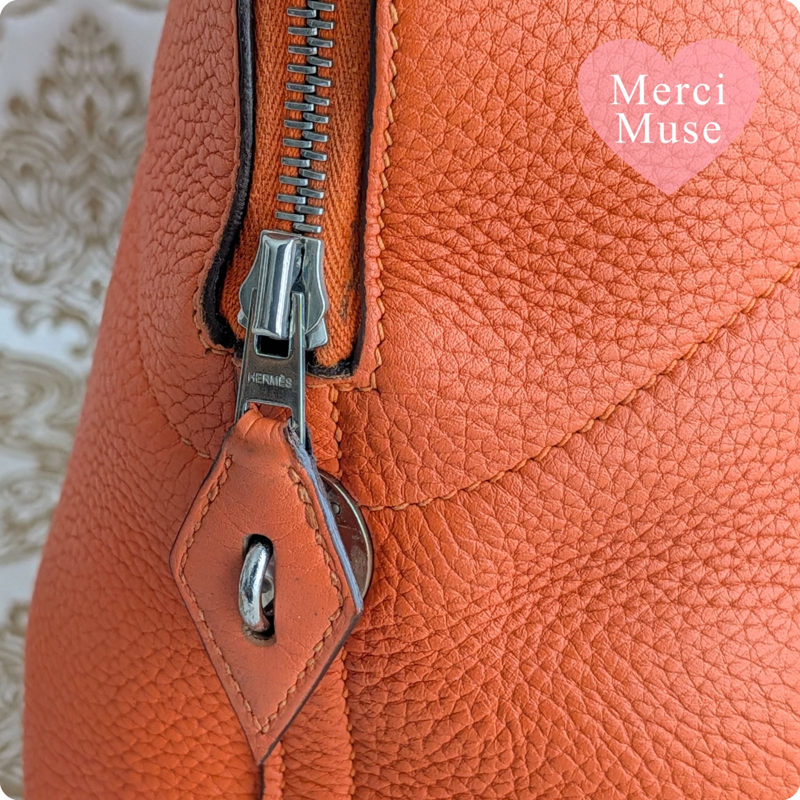 ❤お得なお品❤ボリード31 オレンジポピーxシルバー金具 トリヨン