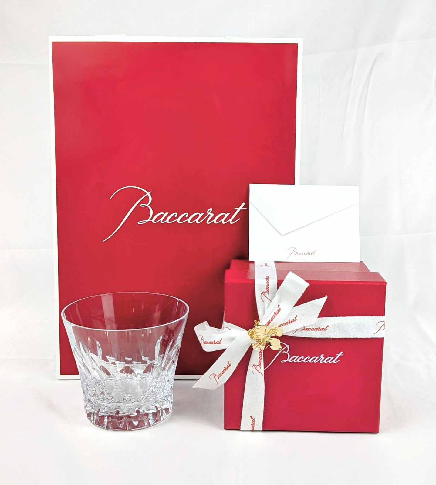 バカラ 2026年限定刻印【正規品】 ダリア タンブラー 1客（シングル） バカラギフトボックス Baccarat・リボン・紙袋・メッセージカード付き/当店オリジナルラッピング（チャーム付き） (1)/ dce3af44