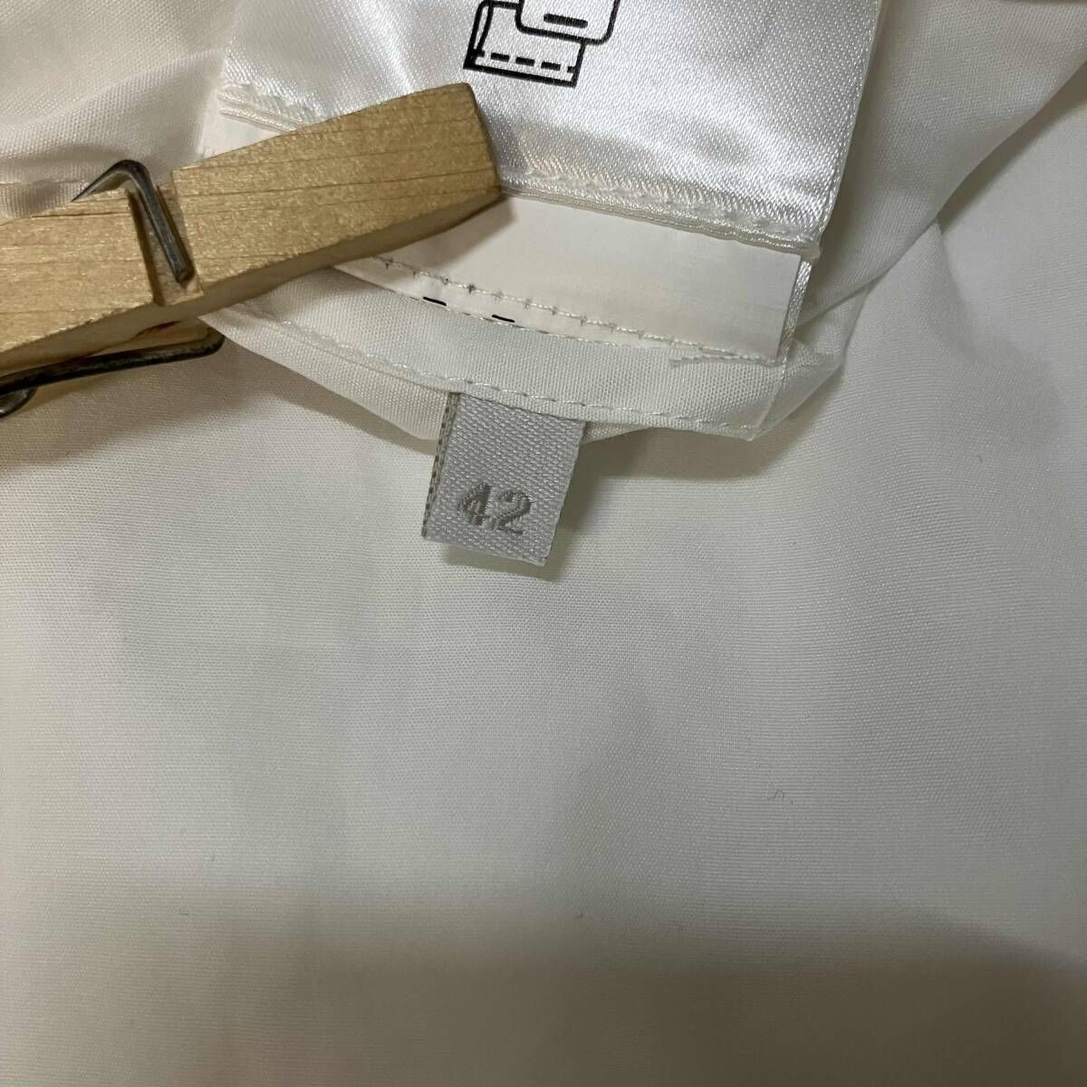 MIU MIU 24 ポプリンシャツ サイズ38 ホワイト MK1884 S000 15UL 