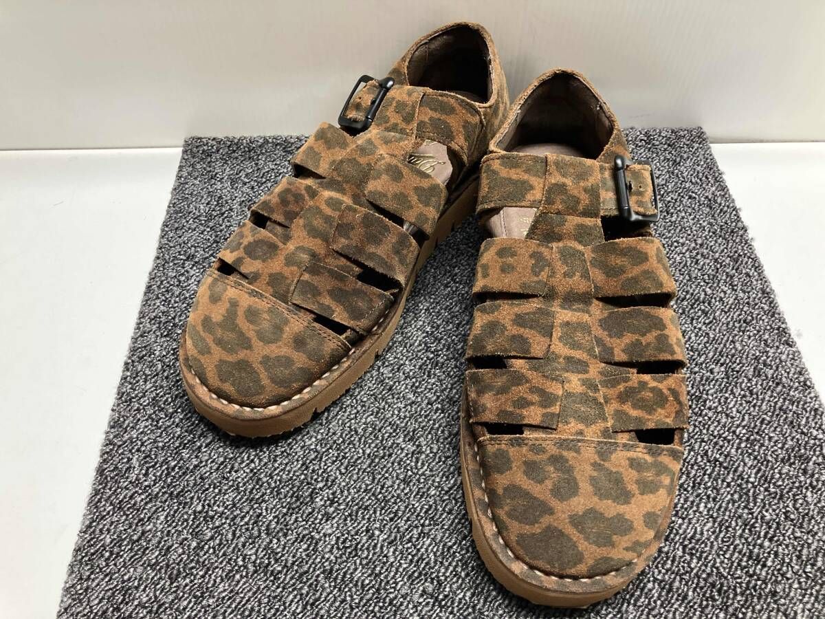 DANNER × GO OUT ダナー ピトックグルカサンダル / レオパード柄・スエード / サイズ 9 ・ブラウン