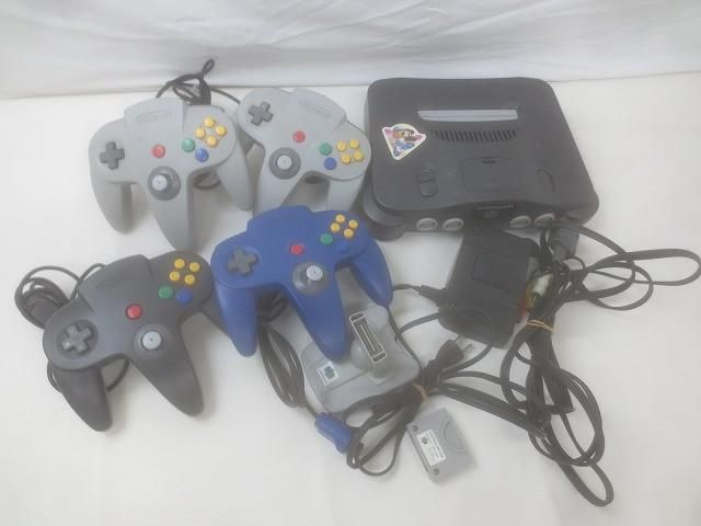 ゲーム NINTENDO 64 本体 動作品 NUS-001 コントローラー 周辺機器付き 中古品