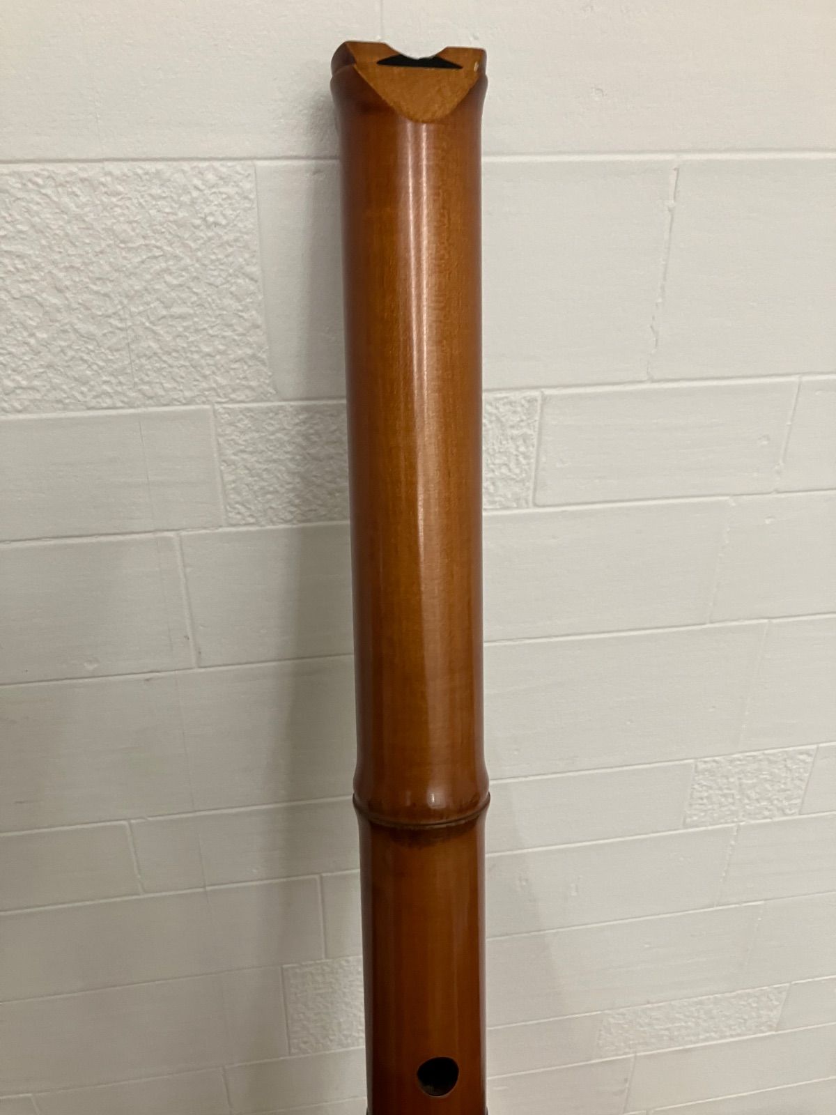 ワダ楽器 蝴蝶宝 琴風調 木管尺八 1尺8寸 約55cm D管 2本継 和楽器