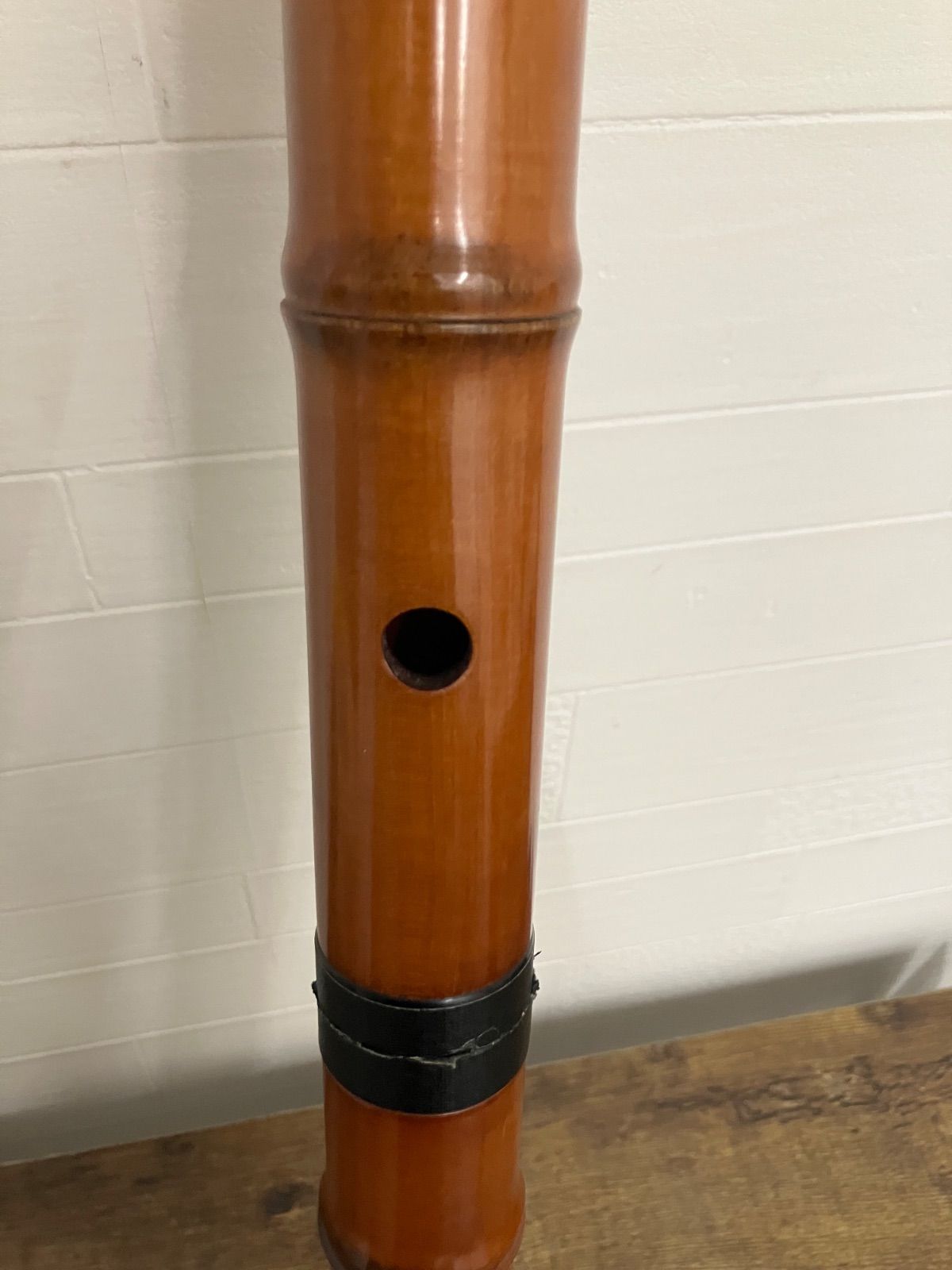 ワダ楽器 蝴蝶宝 琴風調 木管尺八 1尺8寸 約55cm D管 2本継 和楽器