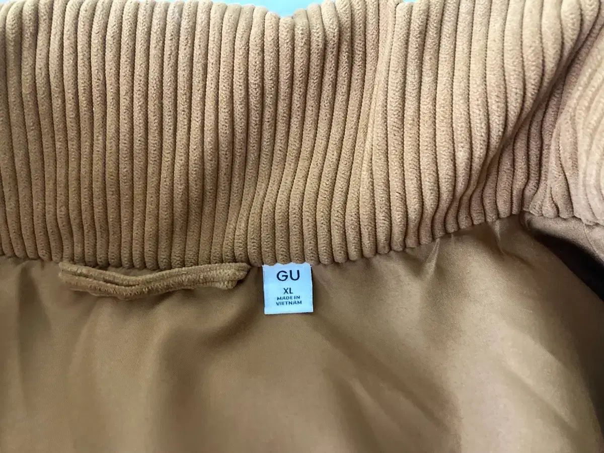 XL UNIQLO ジーユー コーデュロイ ショートダウン アウター パーカ / ブラウン