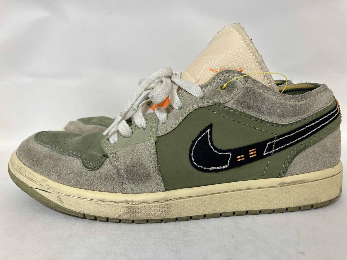 新品 27 ナイキ エアジョーダン1 LOW クラフト ホワイト グレー