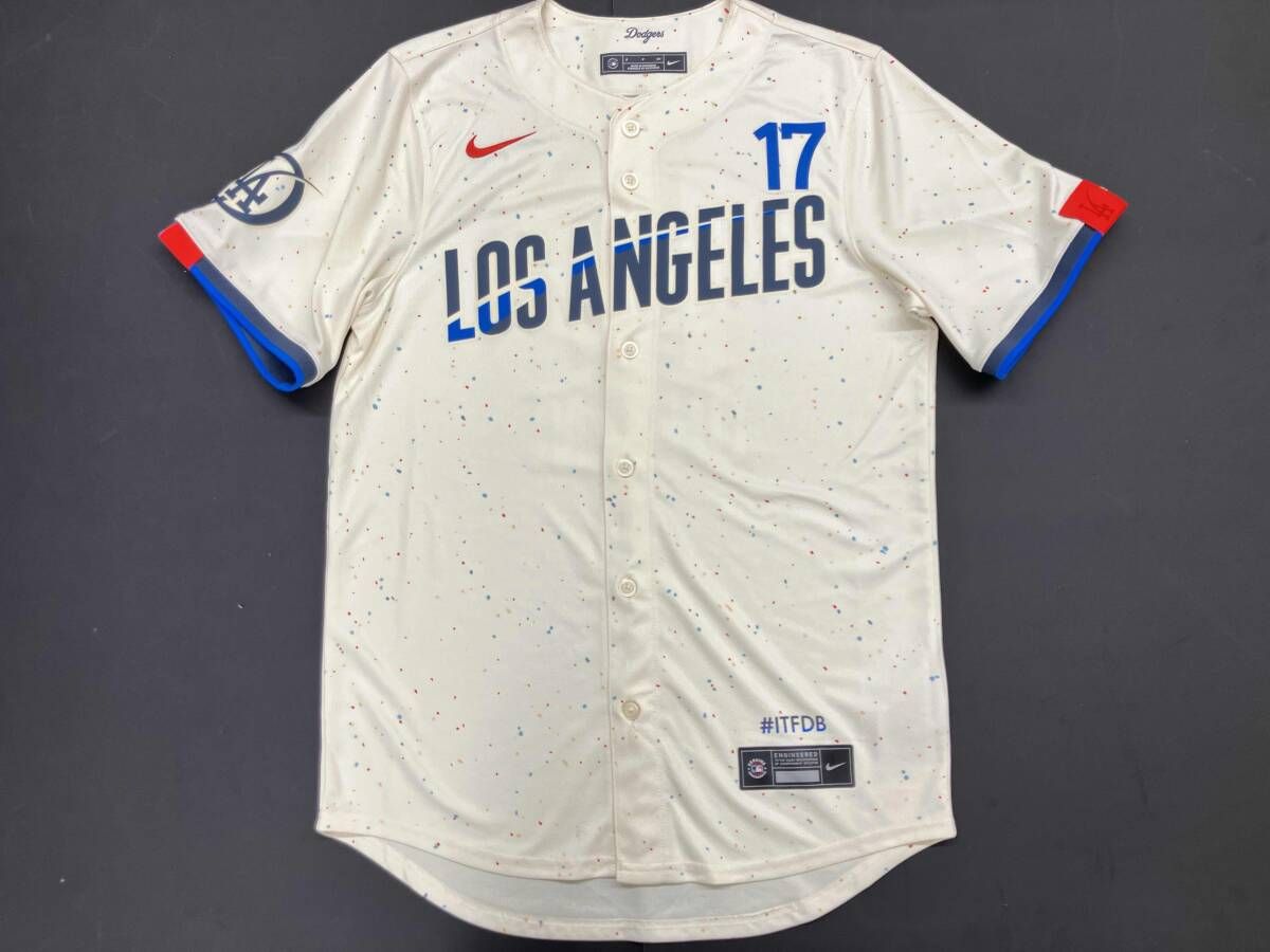 NIKE ナイキ ロサンゼルスドジャース 大谷翔平ユニフォーム 2024シティコネクトユニフォーム S クリーム マルチカラー 通年
