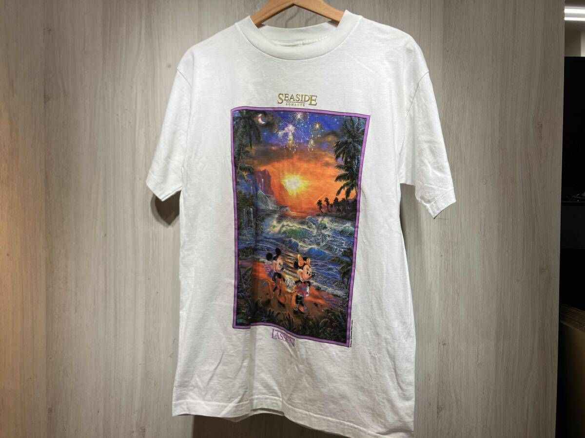 ② Disney 半袖Tシャツ　アニメ　ミッキー＆ミニー　ラッセン　SEASIDE ROMNCE