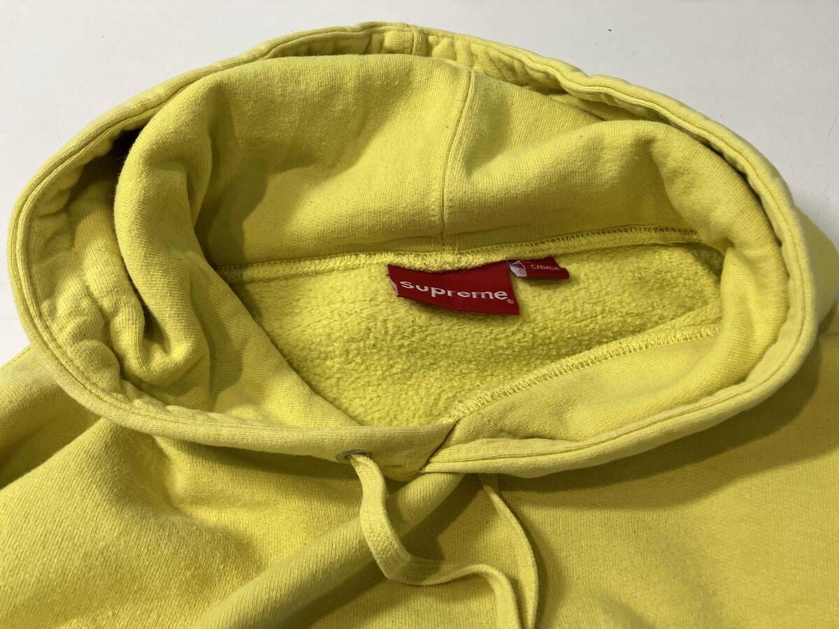 Supreme Franklin Hooded Sweatshirt 裏起毛パーカー イエロー S 