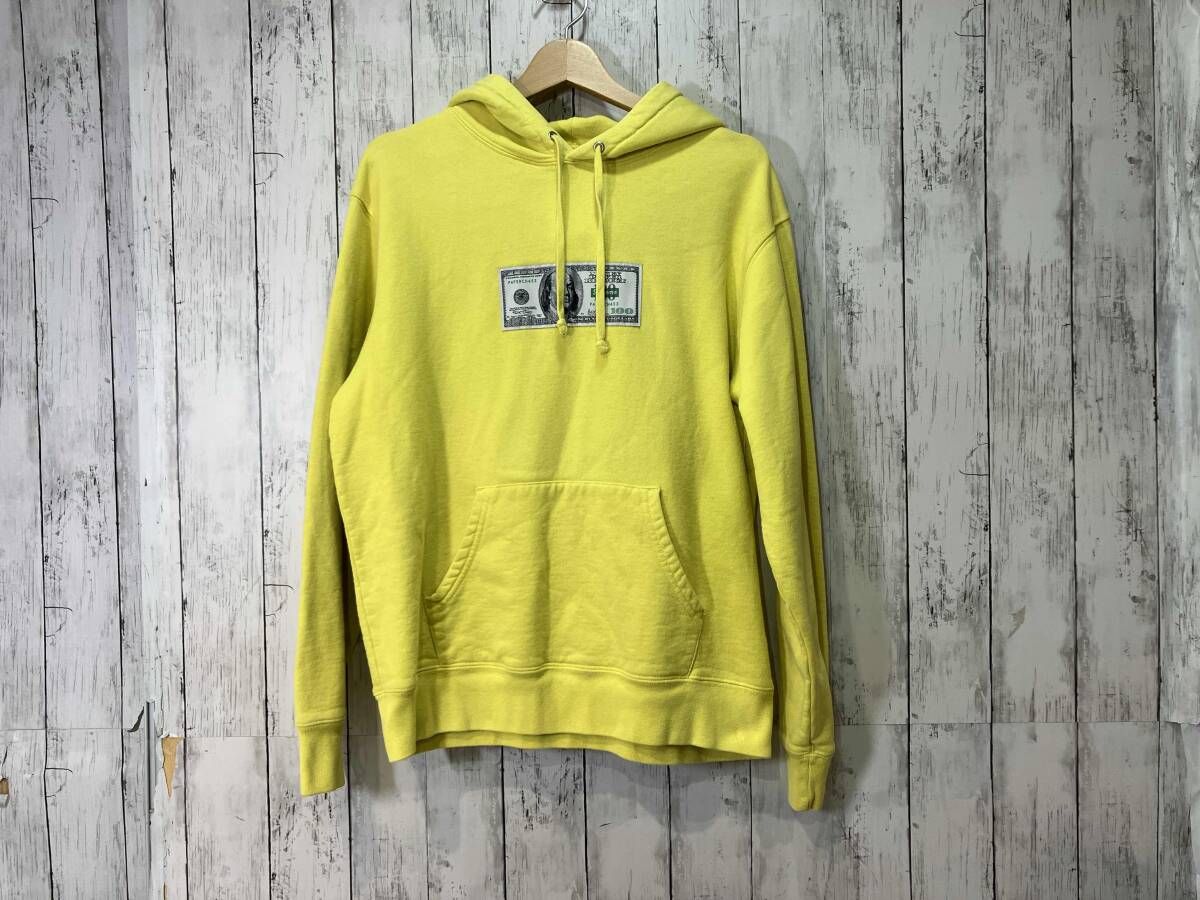Supreme Franklin Hooded Sweatshirt 裏起毛パーカー イエロー S 
