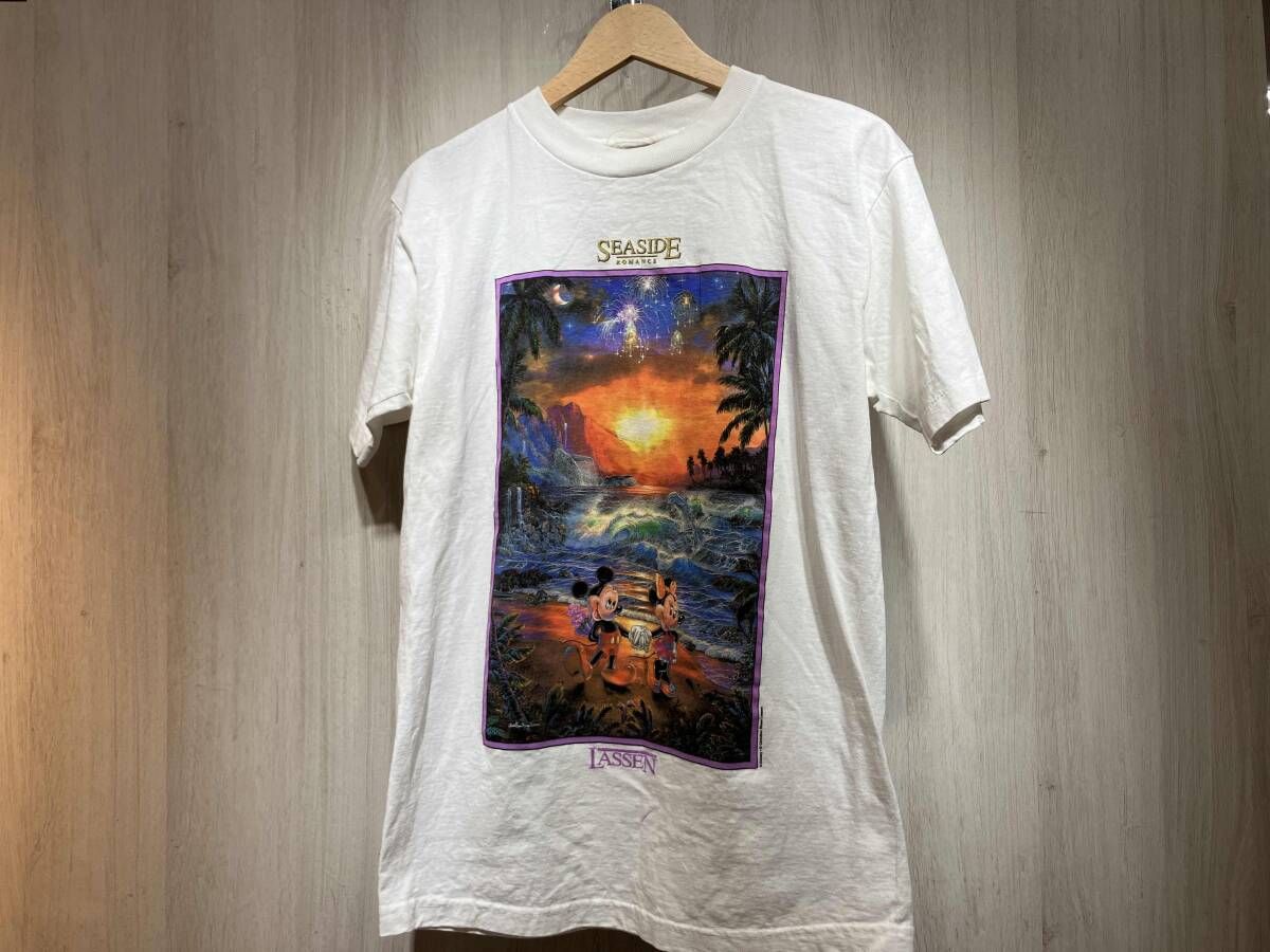 ① Disney 半袖Tシャツ　アニメ　ミッキー＆ミニー　ラッセン　SEASIDE ROMANCE
