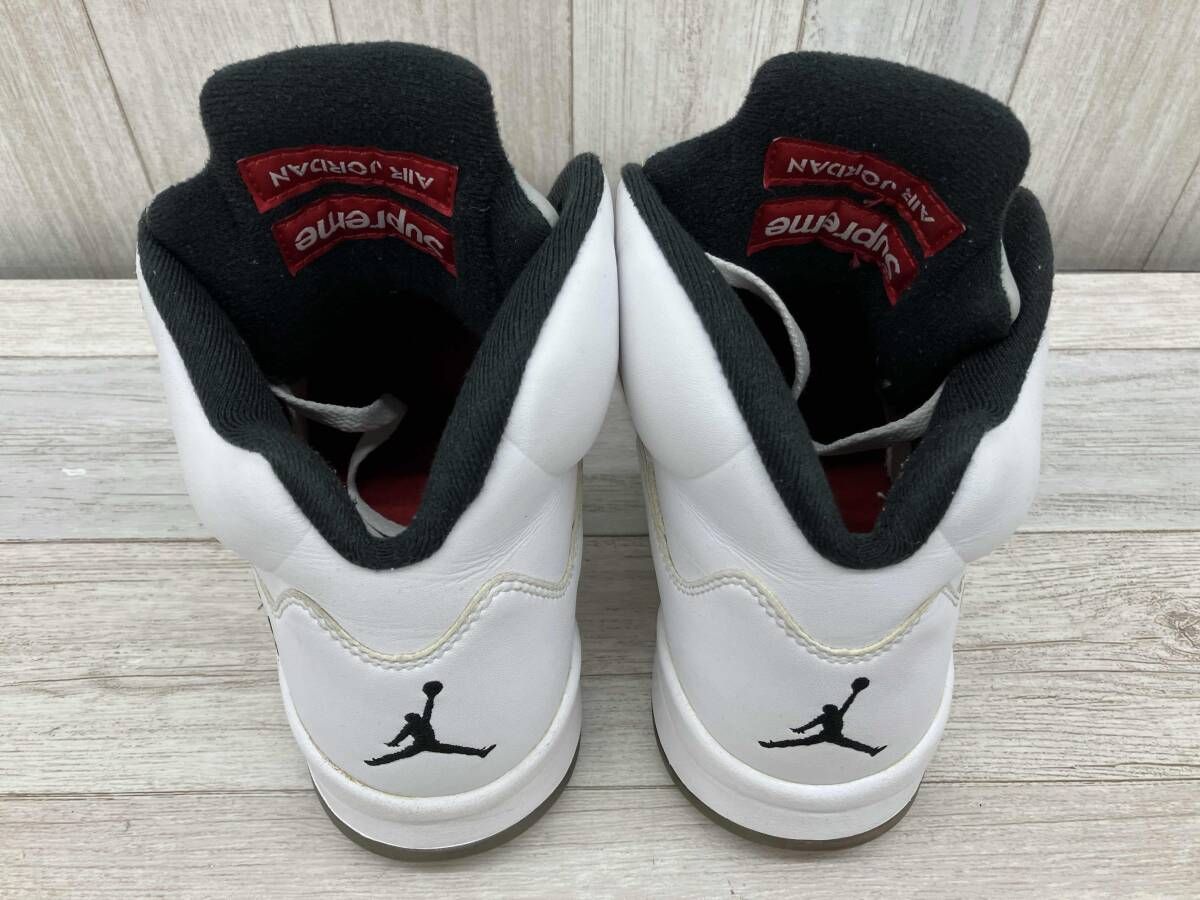 NIKE／ナイキ／AIR JORDAN 5 RETRO Supreme White／スニーカー／26cm／メンズ／ホワイト／824371-101