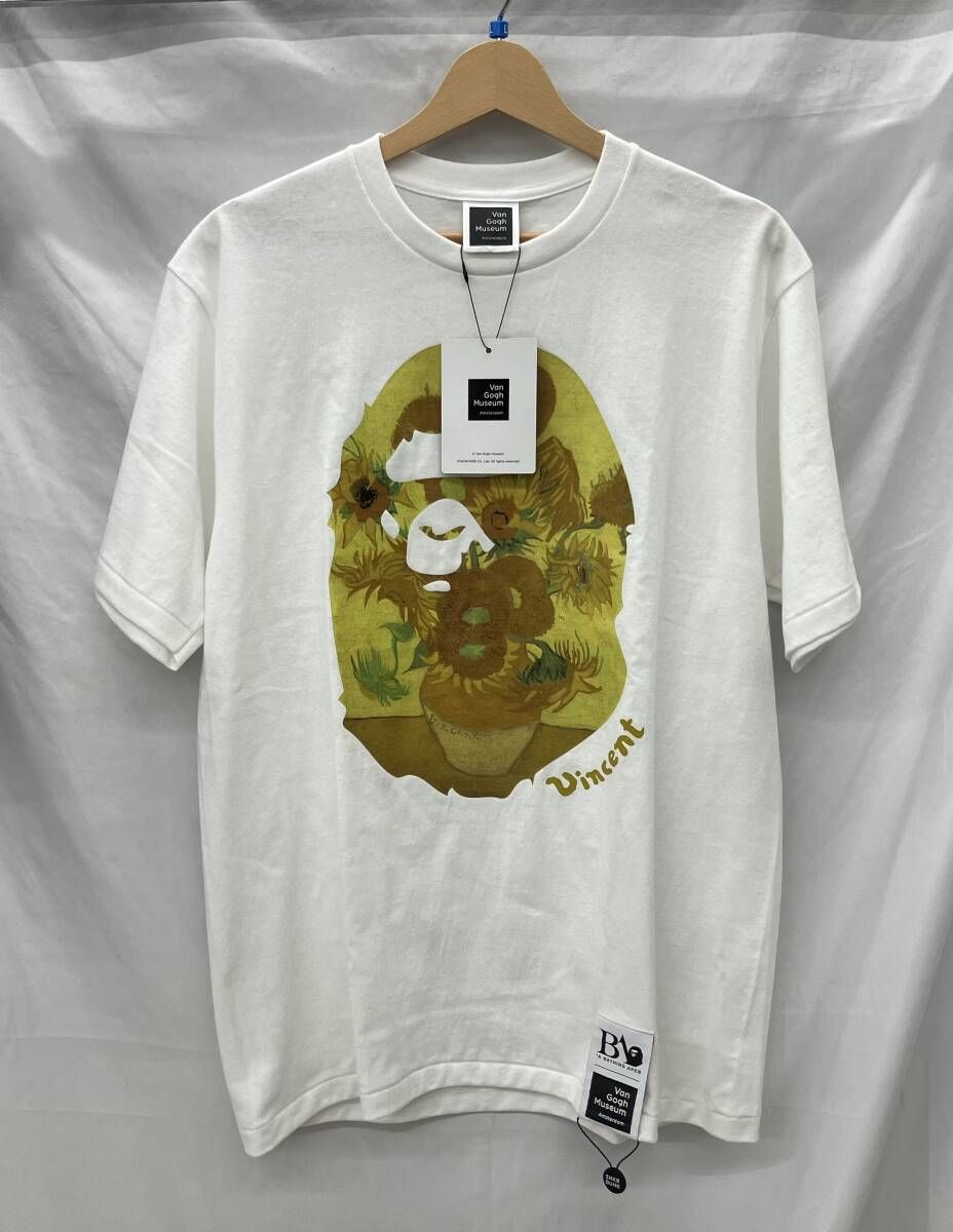 A BATHING APE × Van gogh アベイシングエイプ×ヴァンゴッホ/半袖Tシャツ/ホワイト/L