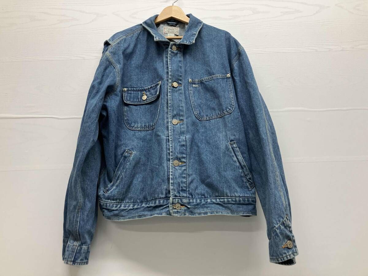 POLO RALPH LAUREN ポロラルフローレン カバーオール 白タグ アメリカ製 M ブルー 通年