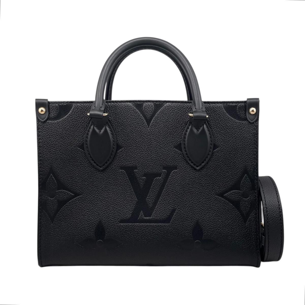 ☆ルイヴィトン ハンドバッグ ショルダーバッグ オンザゴーPM M45653 モノグラム アンプラント ノワール ブラック LOUIS VUITTON 207,900円