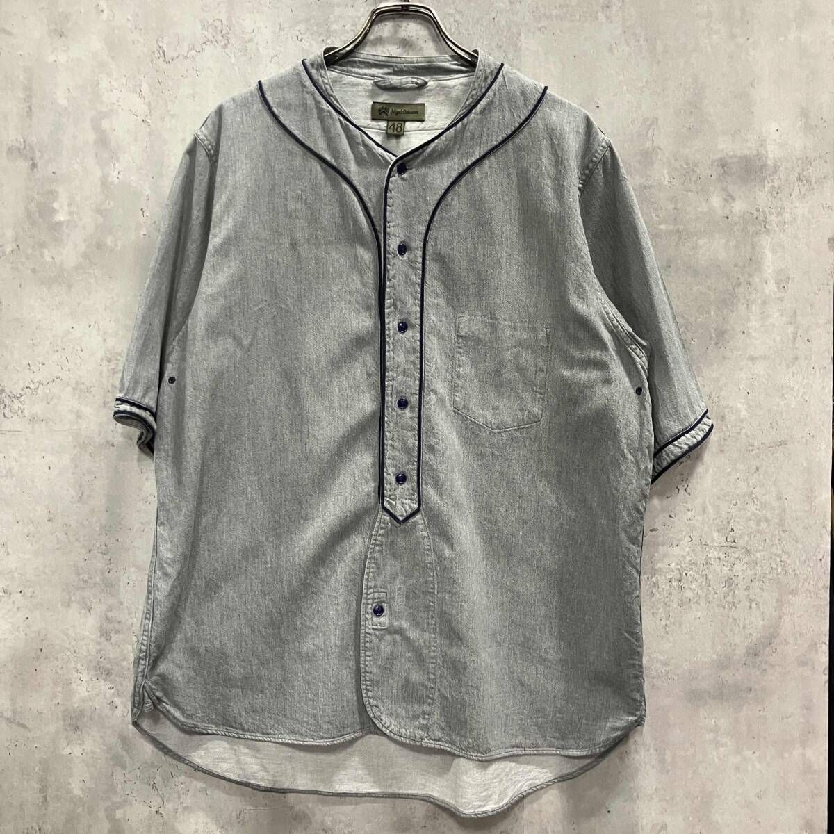NIGEL CABOURN 8046-00-11001 size 48 グレー 半袖シャツ ナイジェルケーボン