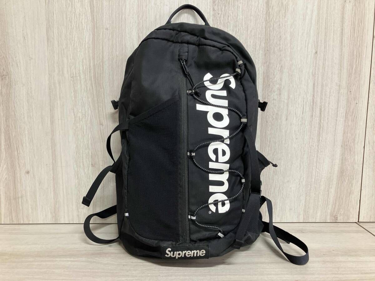 Supreme シュプリーム リュック 17SS バックパック ブラック - メルカリ