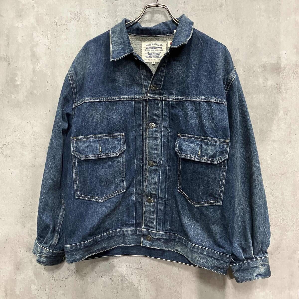 LEVI’S Gジャン Tucked Type II Trucker Jacket size S ブルー リーバイス