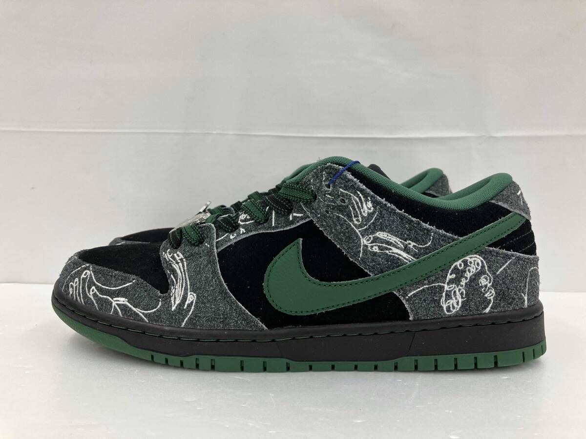 NIKE×THERE SKATEBOARDS ナイキ×ゼアスケートボード SB DUNK LOW PRO セスビーダンクロープロ 替え紐 アイテム 30 ブラック グリーン通年