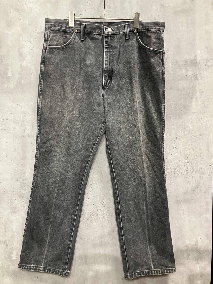 90s wrangler USA製 先染めブラック W38 ラングラー