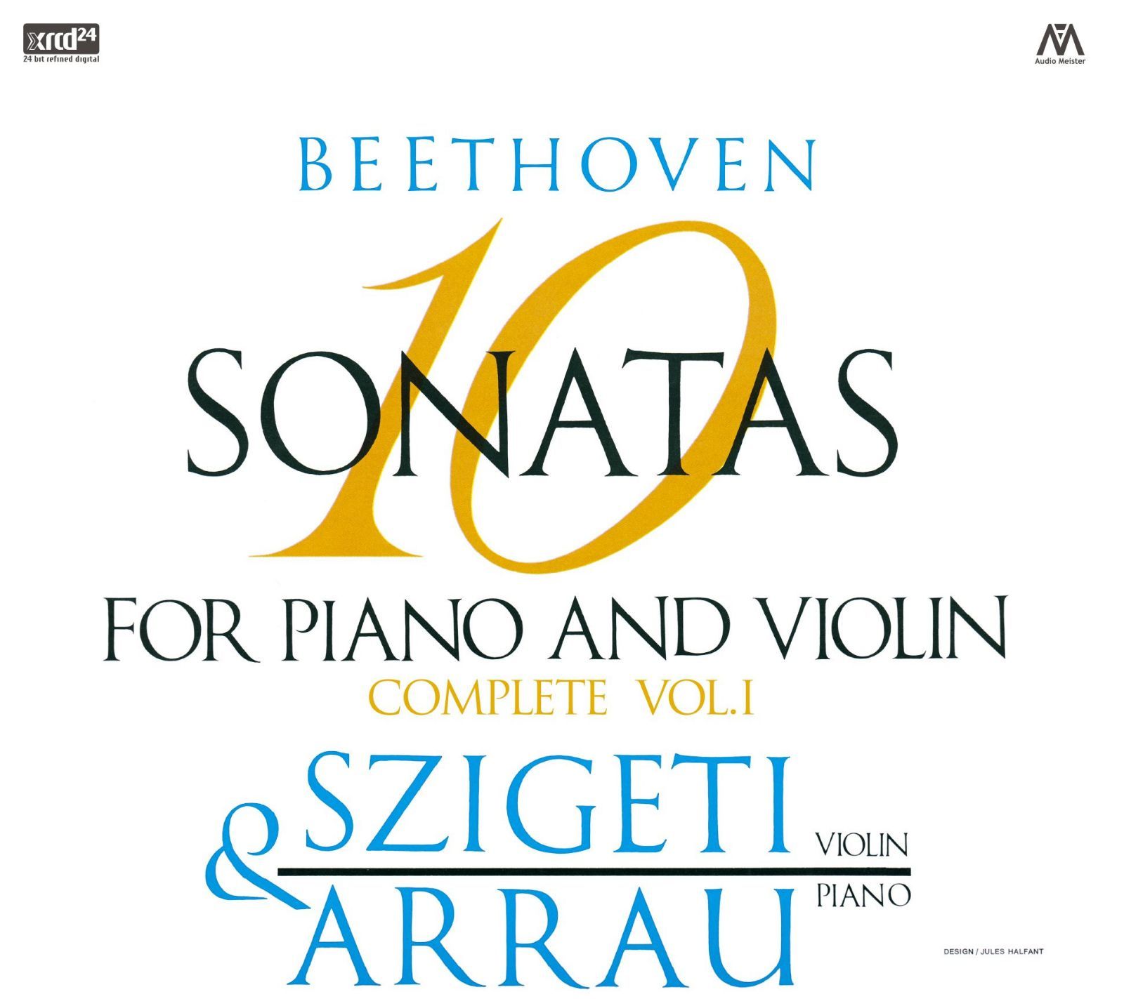 【CD】ベートーヴェン : ヴァイオリン・ソナタ全集 I (Beethoven : 10 Sonatas for Piano and Violin Complete Vol.1 / Joseph Szigeti (violin) & Claudio