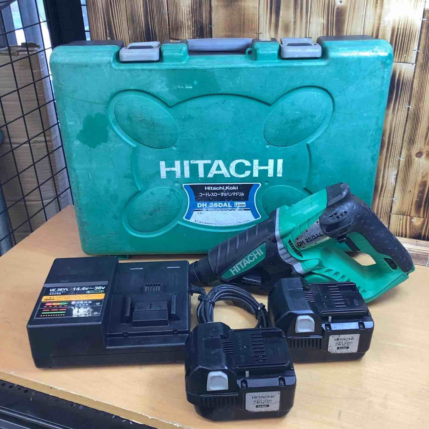 ★ハイコーキ(HIKOKI ※旧:日立工機) コードレスハンマドリル DH25DAL(2SLCK) バッテリー二個 充電器付き【越谷店】