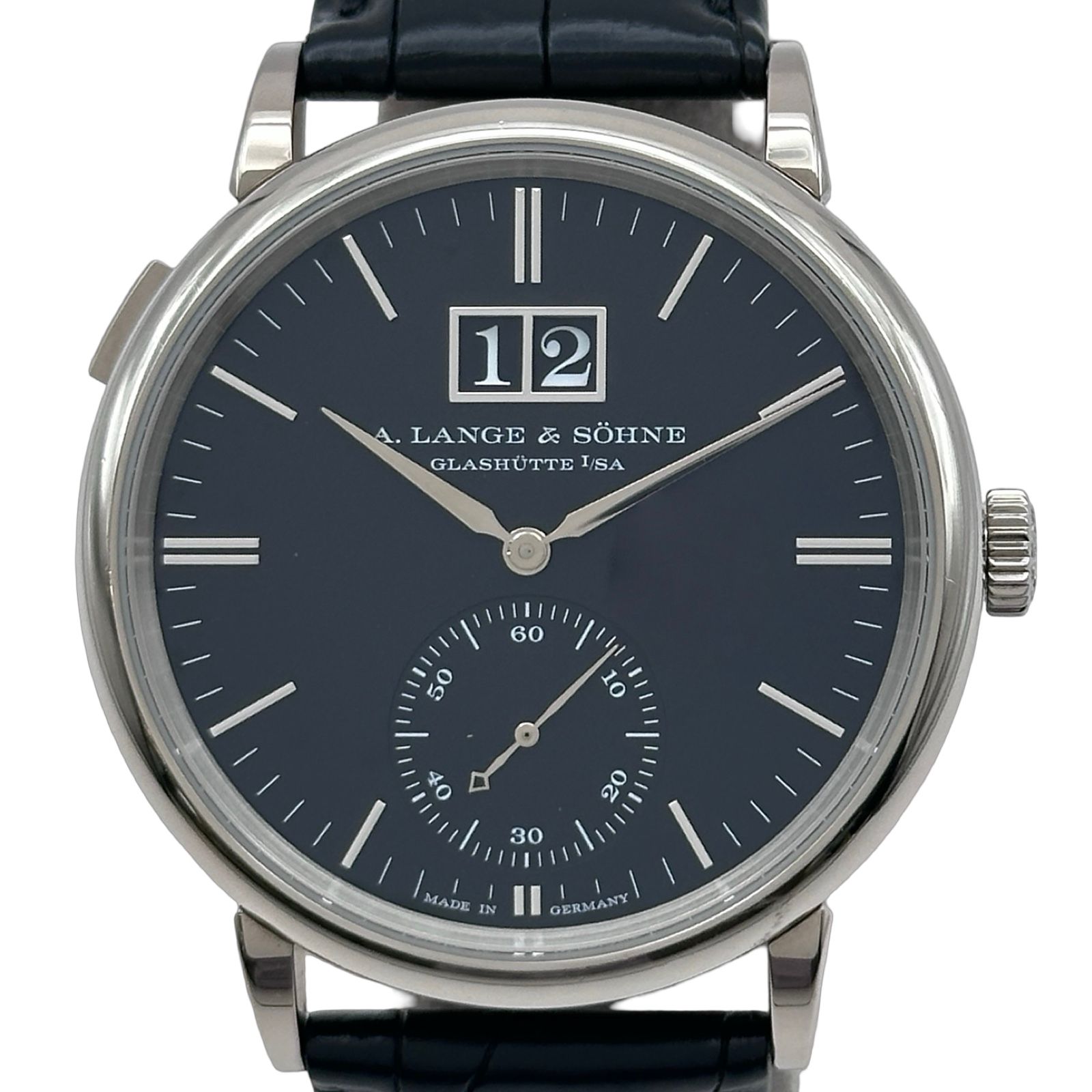 ランゲ＆ゾーネ A.LANGE&SOHNE サクソニア・アウトサイズデイト 381.029/(LSLS3813AD) ぶ ホワイトゴールド 自動巻き メンズ 腕時計