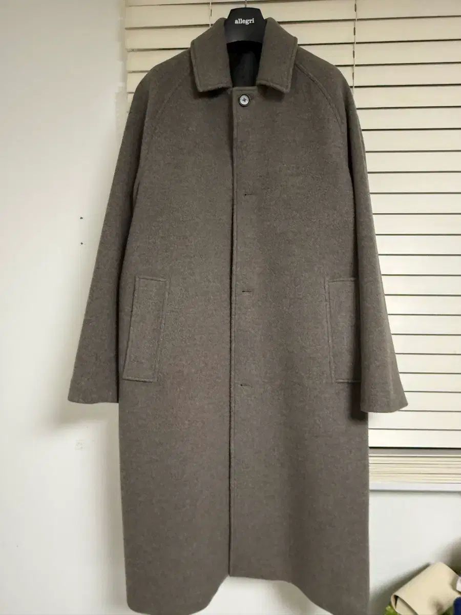 アレグリ カシミアブレンドコート ブラウン