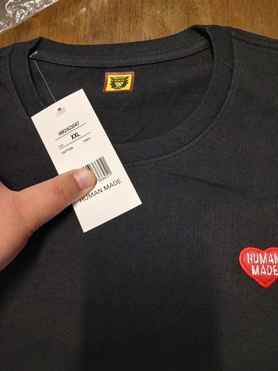 HUMAN MADE ヒューマンメイド ハート ロゴ 半袖Tシャツ ブラック XXL
