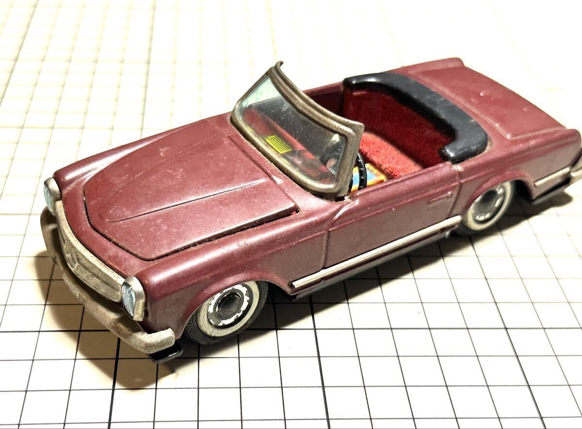 当時物 HAJI 万盛玩具 ブリキ Metakit メルセデス ベンツ 230SL 日本製 ミニカー ヴィンテージ ビンテージ おもちゃ