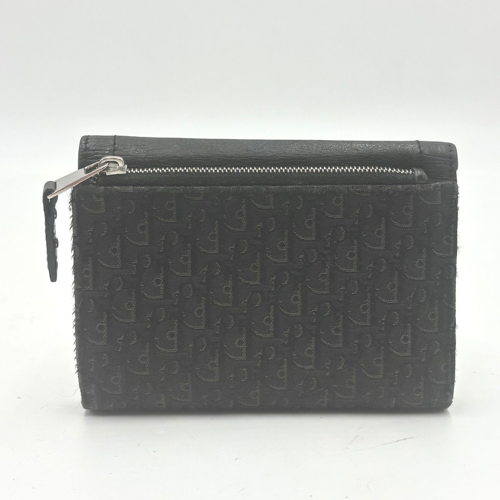 【美品】DIOR ディオール　コンパクトウォレット　財布　トロッター　総柄 美品◎Christian Dior クリスチャンディオール ストリートシック