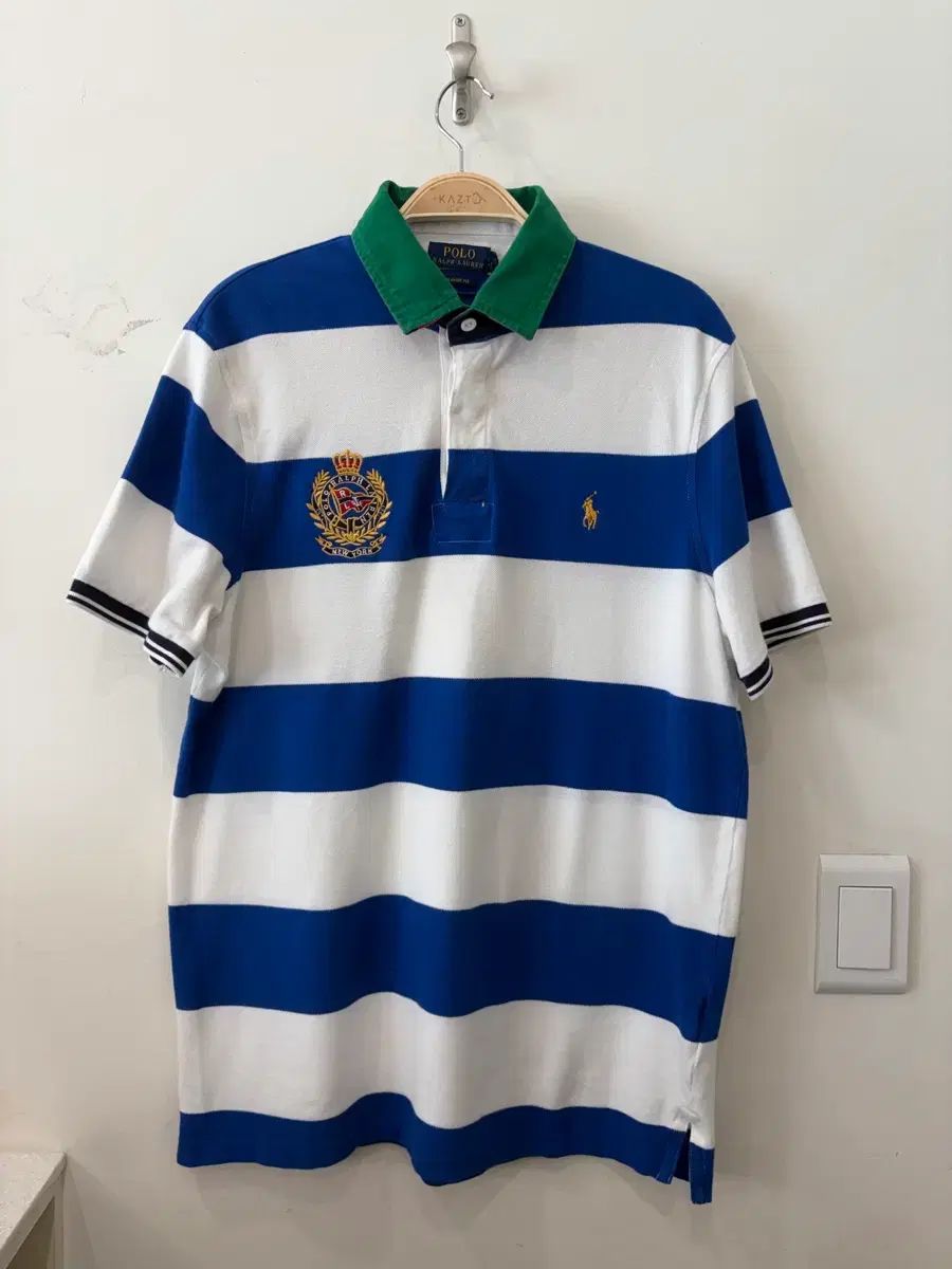 215 ポロ ストライプ カラーTシャツ PK