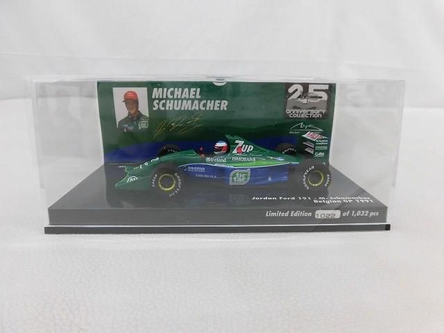 良品】 フィギュア ミニチャンプス 1/43 Jordan Ford 191 M.Schumacher