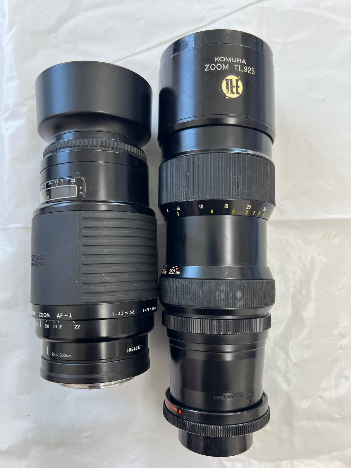 ズームレンズ2本セット KOMURA ZOOM TL925 SIGMA ZOOM AF75-300mm